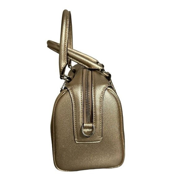 Coach Mini Bennett Satchel Handbag Metallic Platinum - Picture 4 of 10